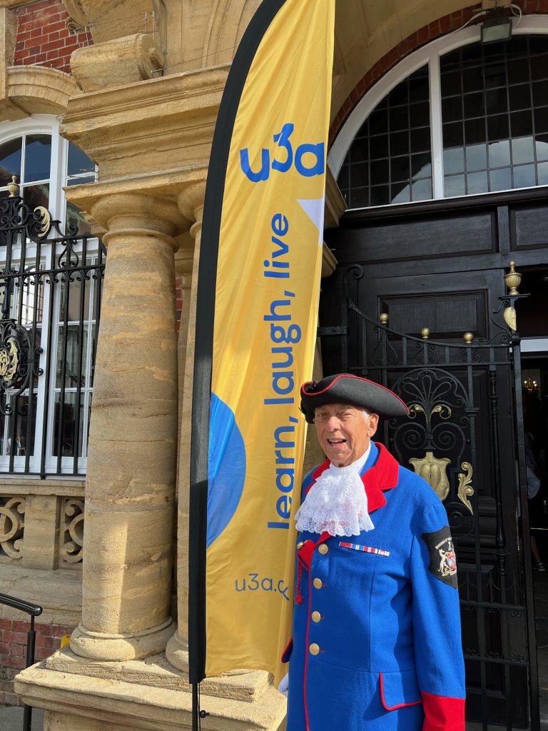 Image of Town Crier opening u3a in Kennet day September 2023